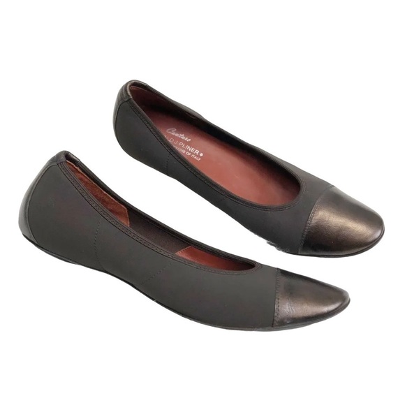 Donald J. Pliner Shoes - Donald J Pliner Couture Halo Ballet Flats Chocolate Brown Cap Toe Bronze 7.5N